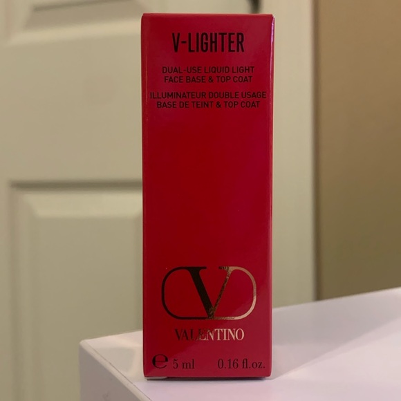 NEW Valentino V-Lighter Dual Use Liquid Light Face Base & Top Coat - Picture 1 of 5